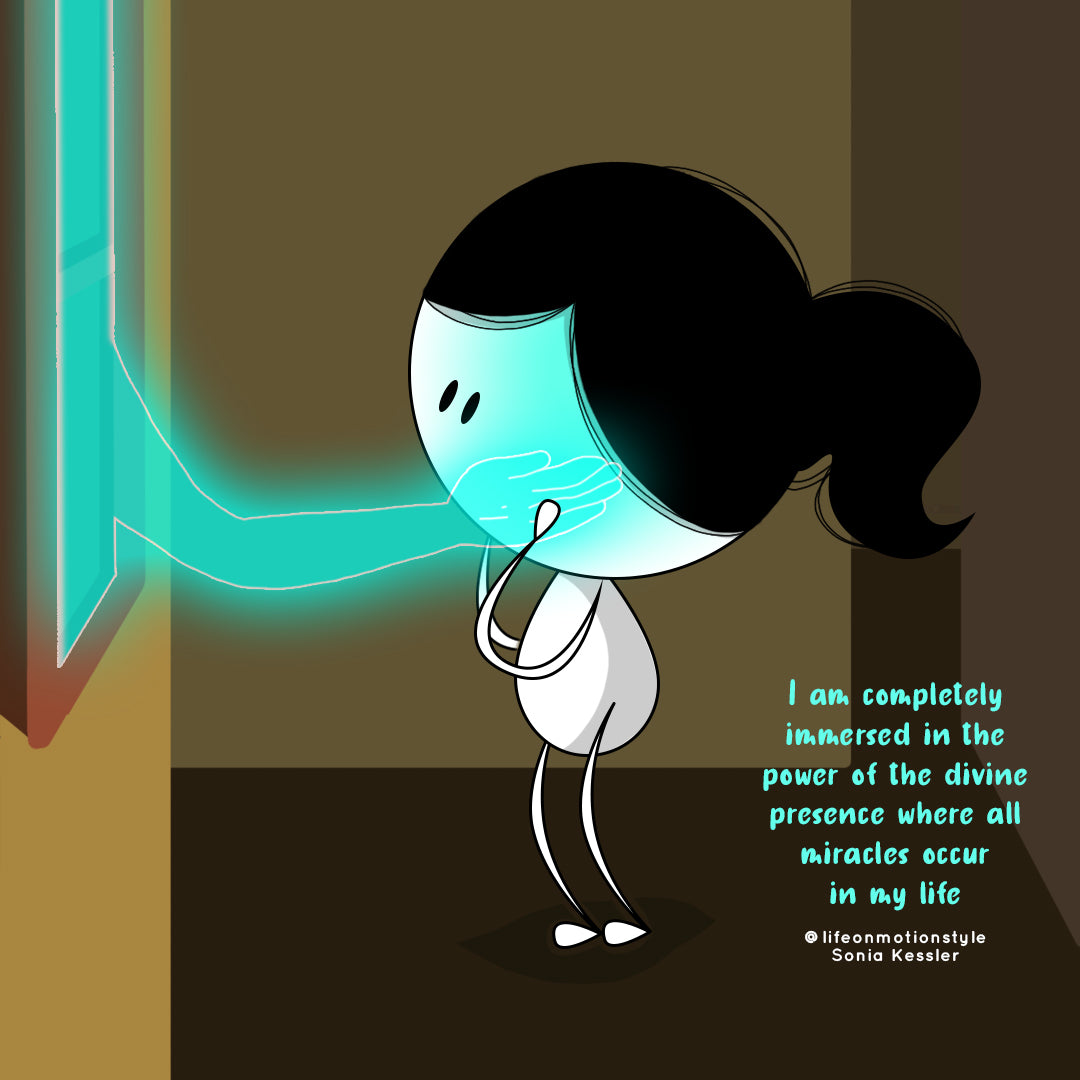 I am completely immersed in the power of the divine presence where all miracles occur in my life