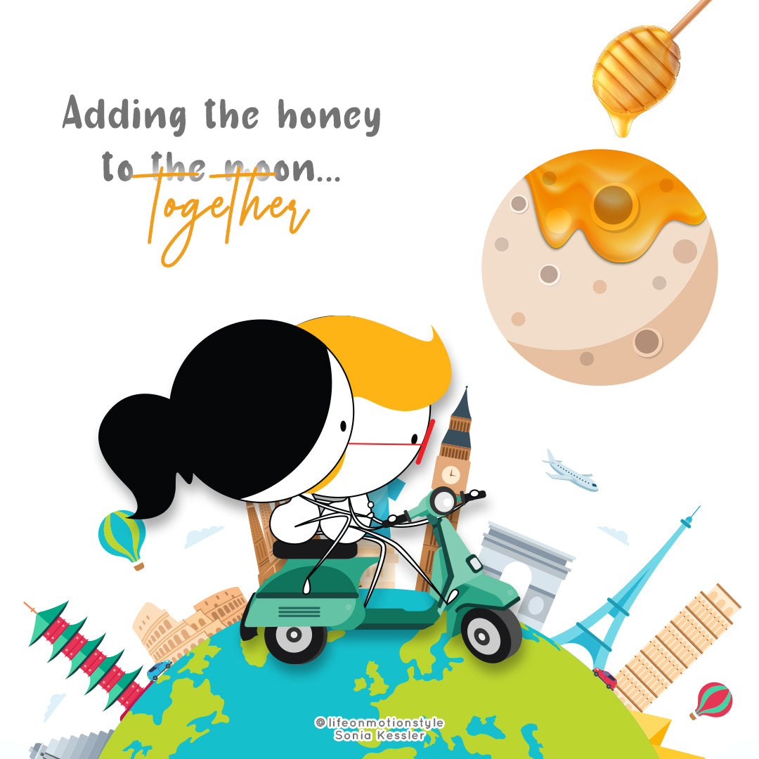 Adding the honey to the moon…together